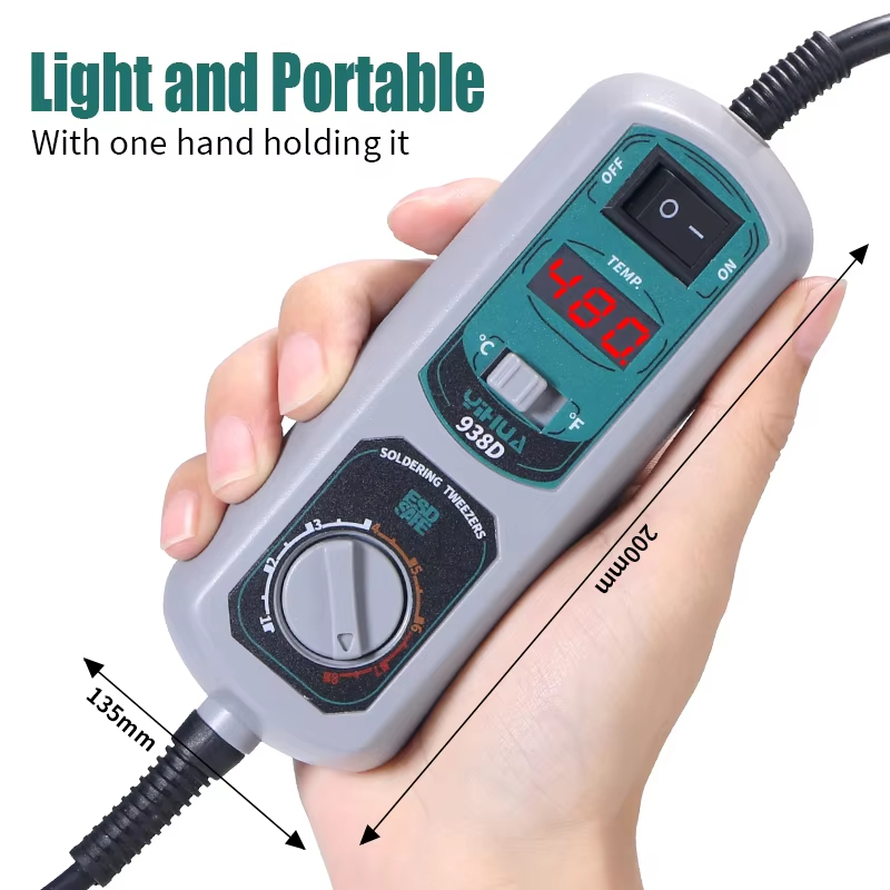 YIHUA 938D Portable Tweezers S - đánh giá và giá Smd Tweezer Set
