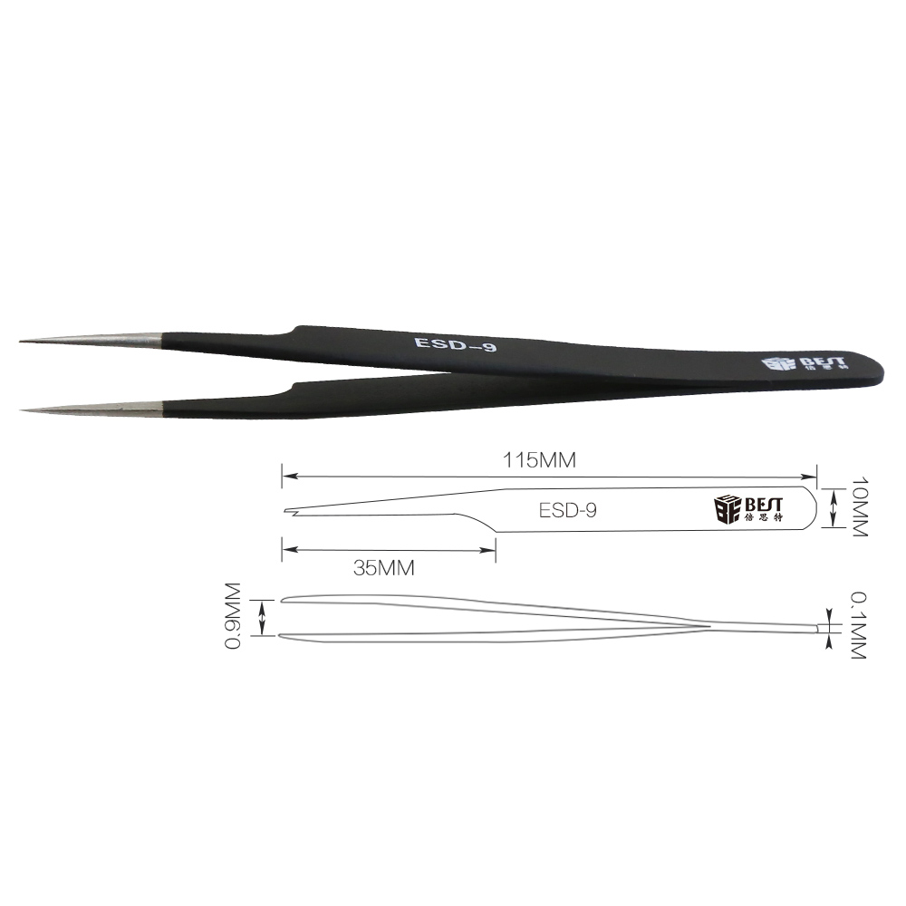 BST-ESD-9 Anti-Static Tweezers - đánh giá và giá Smd Tweezer Set