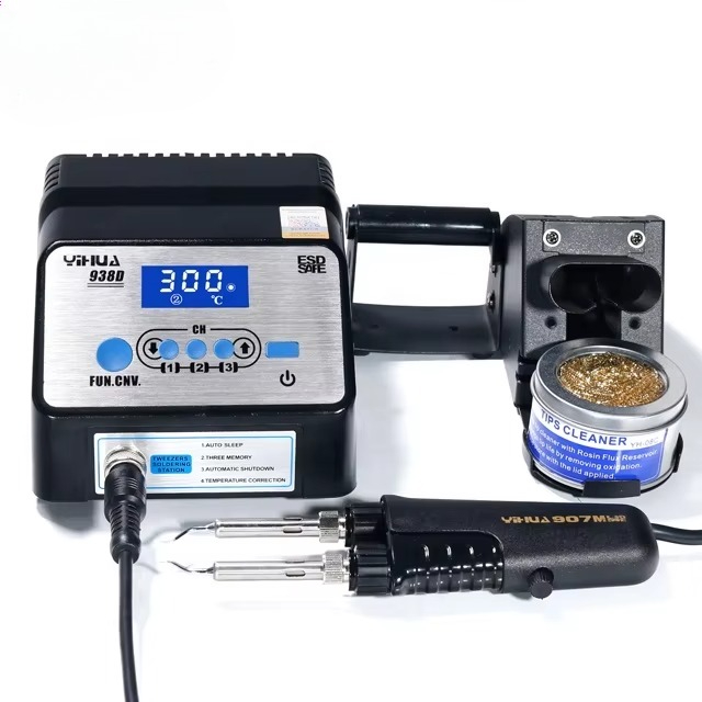 938D Portable Tweezers Solderi - đánh giá và giá Smd Tweezer Set